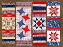 The Quilters: Cheryl - 4 of 8 Table Runner gifts for Vets